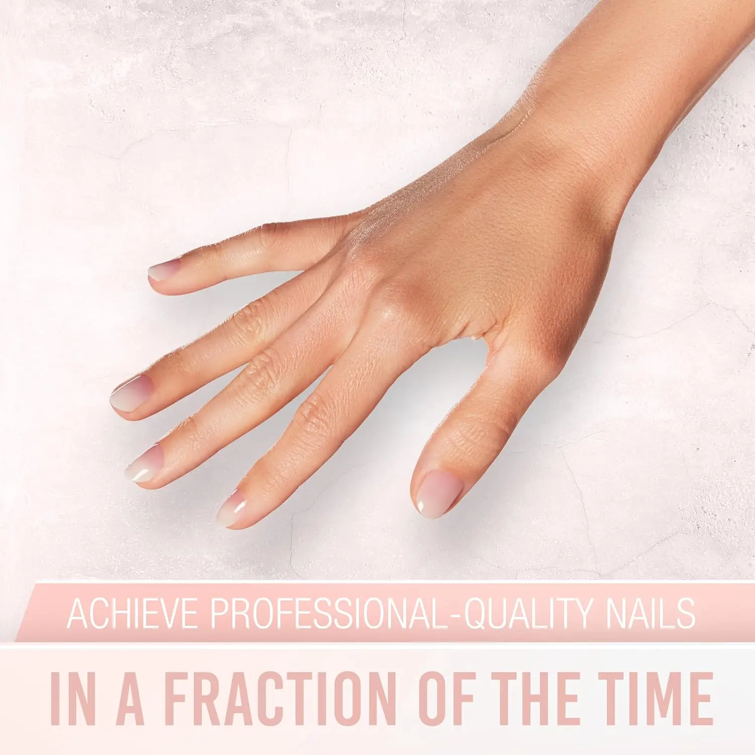 Nail Addict Semi-Cured Gel Nail Strips - First Kiss, 16 Strips, UV/LED Cured, Easy Apply