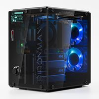 Pironman 5-MAX Dual NVMe M.2 SSD PCIe PC Case for Raspberry Pi 5 NAS RAID 0/1 Hailo-8L AI Accelerator PWM Tower Cooler+Dual Fans