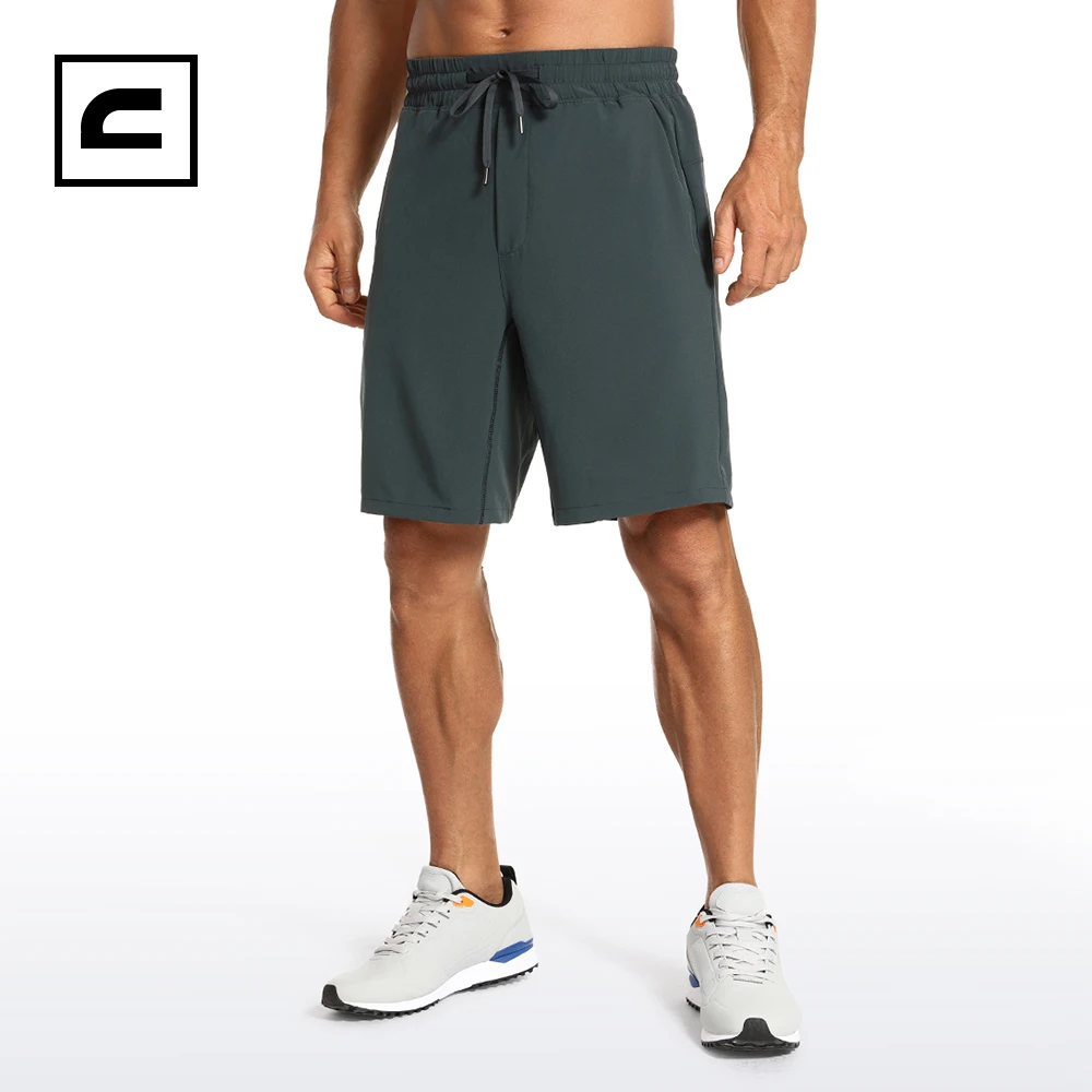 

CRZ YOGA Men's 2 in 1 Running Shorts with Liner - 9'' Quick Dry Workout Sports Athletic Shorts with Pockets