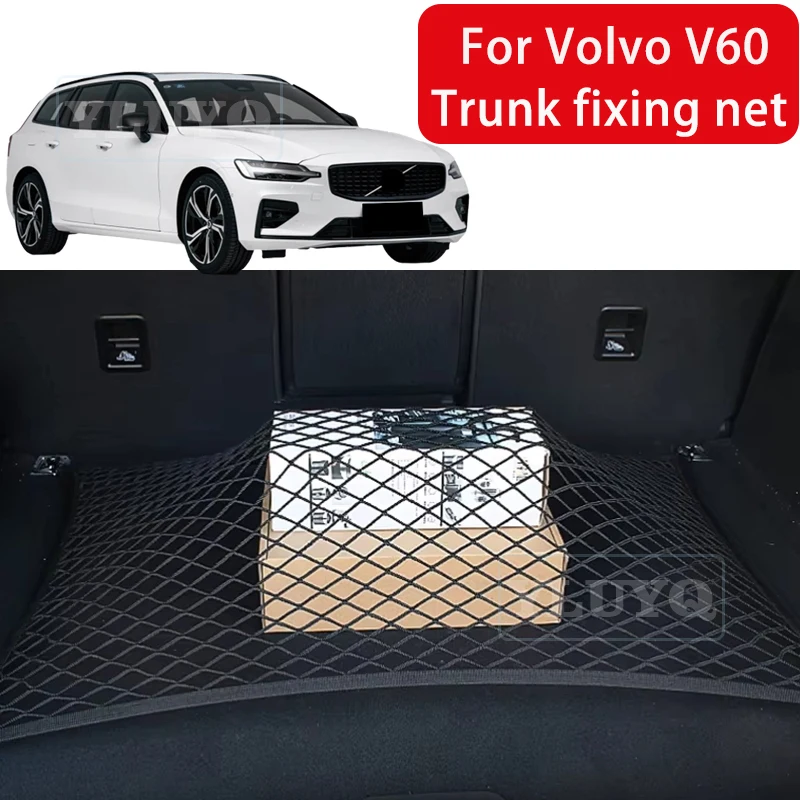 

Trunk Net Pocket for Volvo V60 Car Trunk Luggage Fixing Net Elastic Nylon Non-Slip Storage Bag Car Interior Accessories