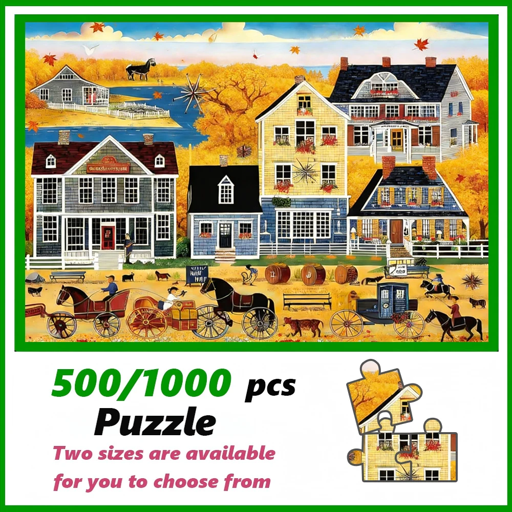 Un puzzle de haute qualité de 500/1000 pièces, parfait pour les adultes, est un jeu familial amusant qui aide à soulager le stress et est idéal pour les anniversaires.