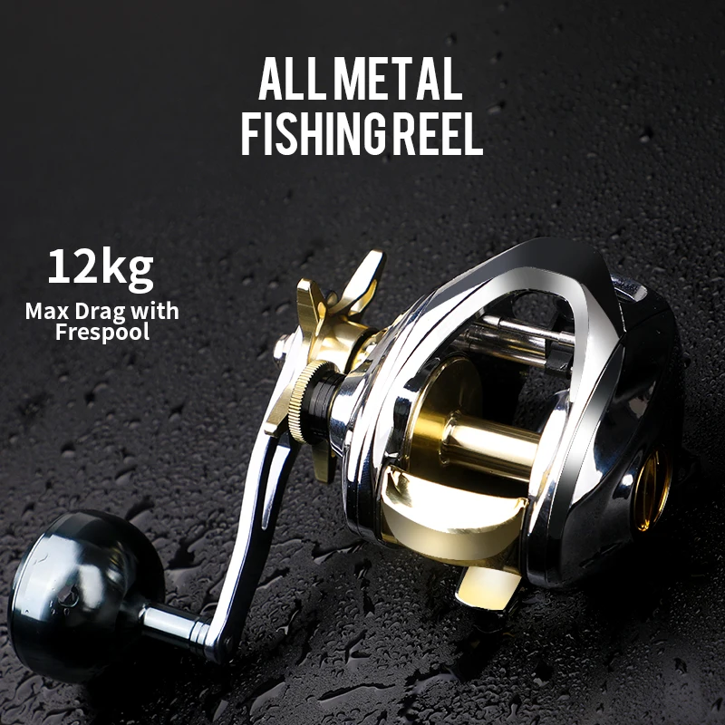 【NYA】7.2:1 maximum resistance 12KG Jigging Reel Freshwater/Seawater Fishing Reel Wheel jig Reel Metal Reel