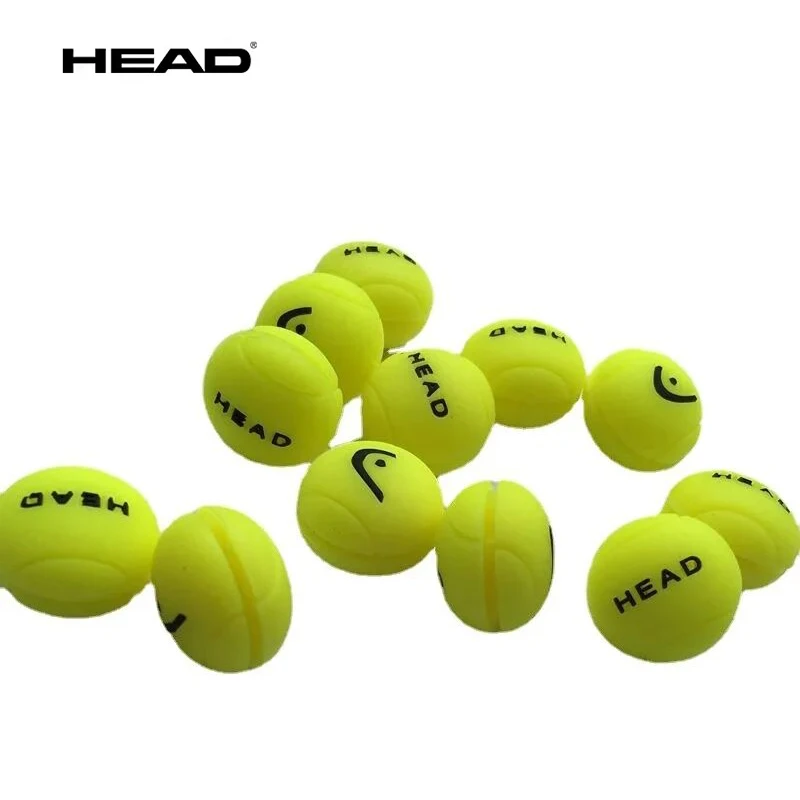 2pcs/lot HEAD Fluorescent Yellow Ball Shock Absorber Silicone Tennis Racket Shock Absorber Cushioning Tennis Racket Accessories