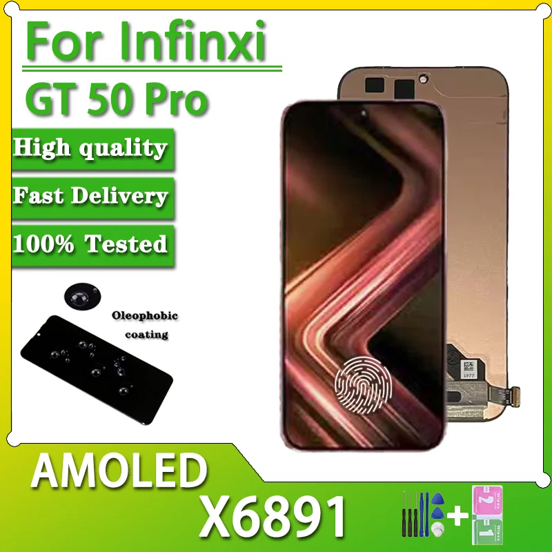 6.78“ AMOLED For Infinix GT 50 Pro X6891 LCD Display Touch Screen Digitizer For INFINIX GT50 Pro Display Replacement