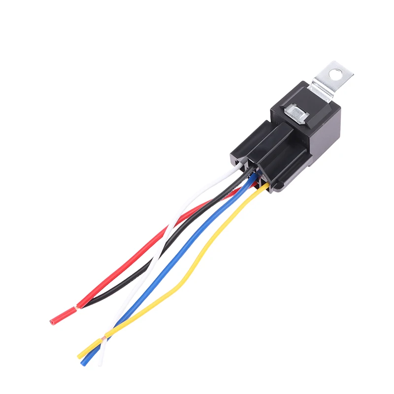 40A 24V JD1914 Power Switch 5Pin Car Relay With 5-Wire Socket Auto Accessories Lighting Horn Universal Power Relay