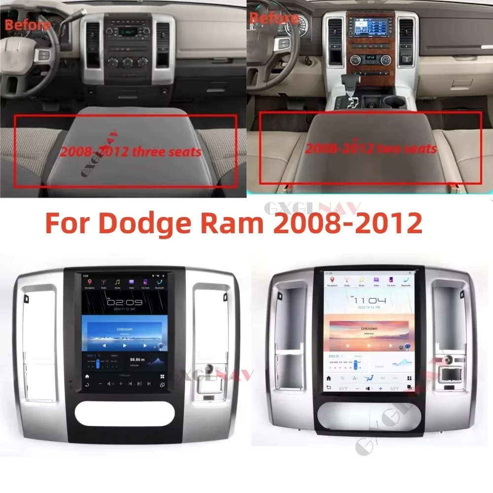 

15.6 inch Car Radio Android For Dodge RAM 1500 2500 2008-2012 GPS Navigation Video Player Stereo Multimedia Head Unit HD Screen