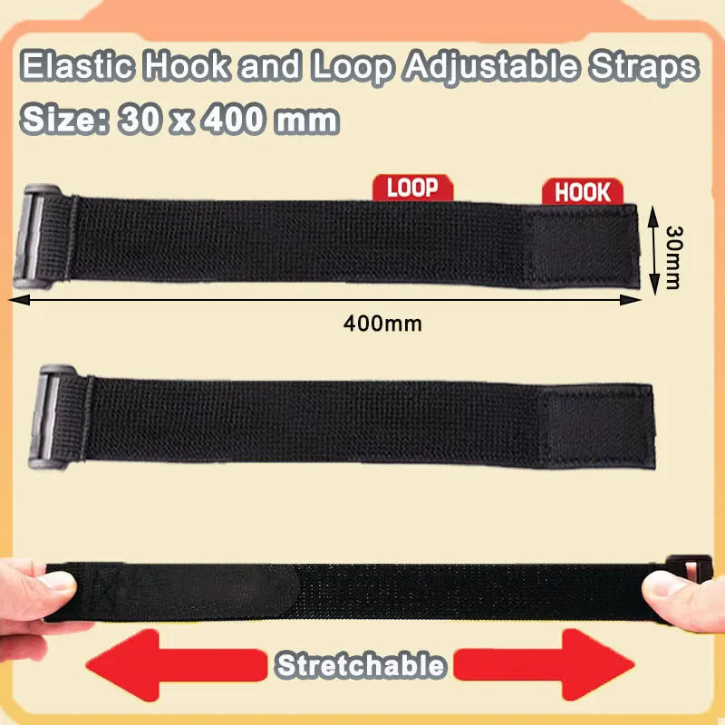 3/5PCS Adjustable Hook and Loop Fastener Tape for Cords