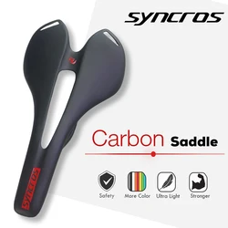 Syncros UD Matte Colorful Full Carbon Fiber Road Bike Saddle Seat, Lightweight Cycling Parts, MTB Bike