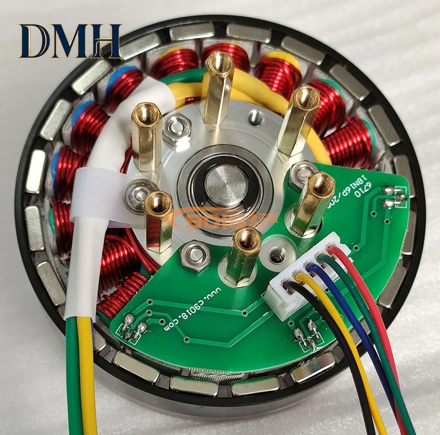 

100W Disc Permanent Magnet Three-phase Brushless DC Motor/motor 18N20P DC24V with Hall Sensor