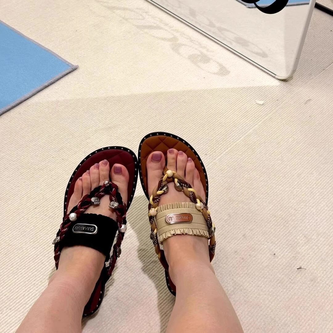 2025 صيف جديد اليدوية شبشب جلدي العصرية موضة الرجال الوجه يتخبط في الهواء الطلق تنفس مريحة الرجال والصنادل البسيطة #6