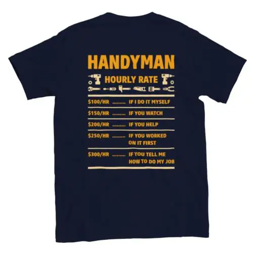 Handyman Hourly Rate - Classic Unisex Crewneck T-shirt