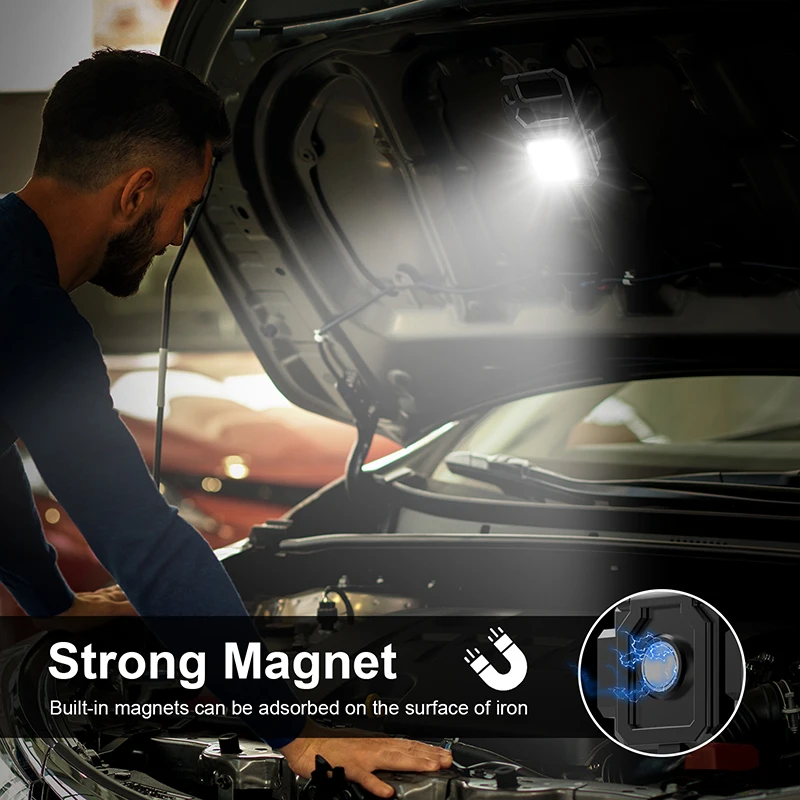 VAORLO ไฟฉาย LED 8 IN 1ซัง,ไฟฉายขนาดเล็ก800ลูเมน550มิลลิแอมป์ต่อชั่วโมงสำหรับเดินตั้งแคมป์รถยนต์ชุดโคมไฟกลางแจ้งขนาดเล็กแบบพกพา