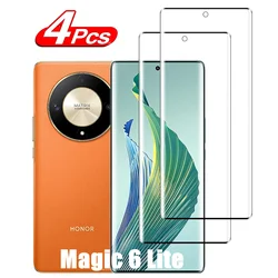 1/4Pcs For Honor Magic 6 Lite All covered in toughened glass honor Magic 6 Lite 3D Screen protector glass film