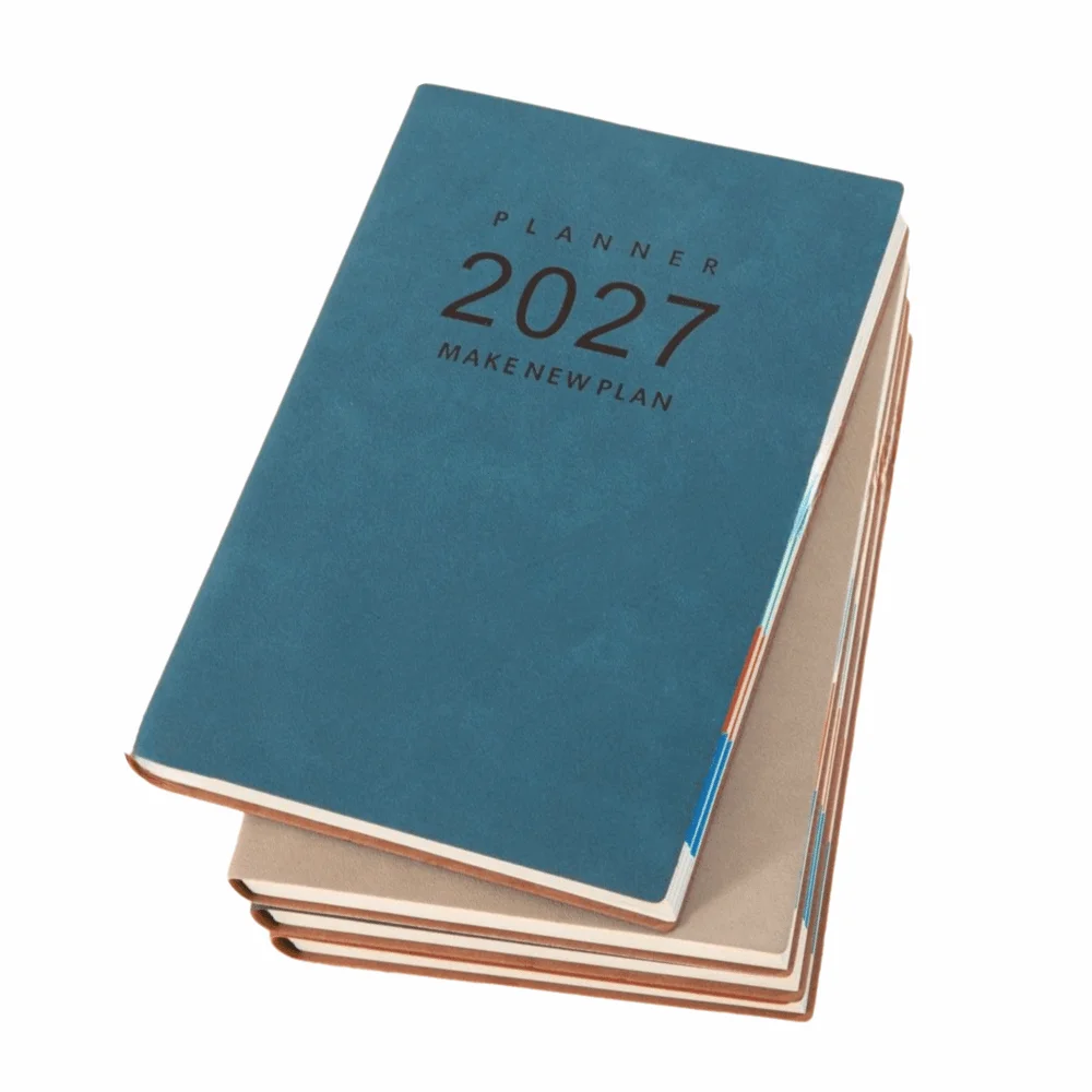 High Quality A5 2027 Planner Book English Efficiency Manual A5 Agenda Schedule Book Notebook Business Planning