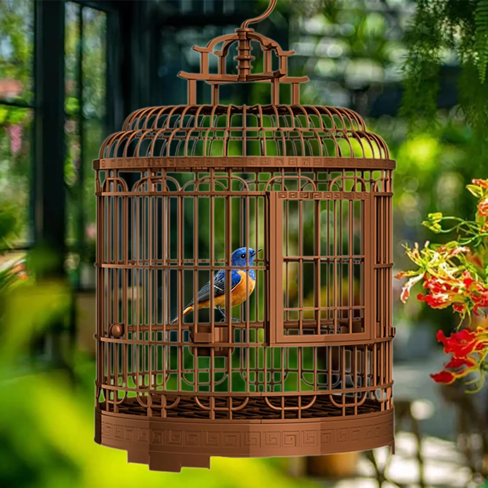 Jaula colgante con nido para periquitos y cotorras – Casa para pájaros - imagen 5