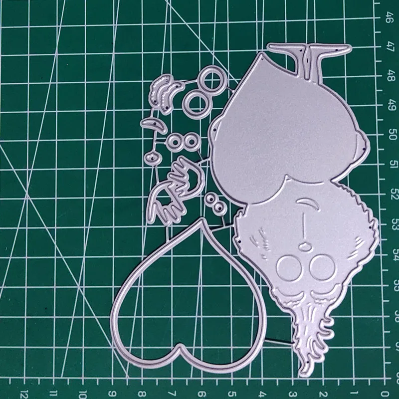 Heart Animal Metal Cutting Die Metal Cutting Die for DIY Scrapbooking Crafts Handmade Christmas Gift Card