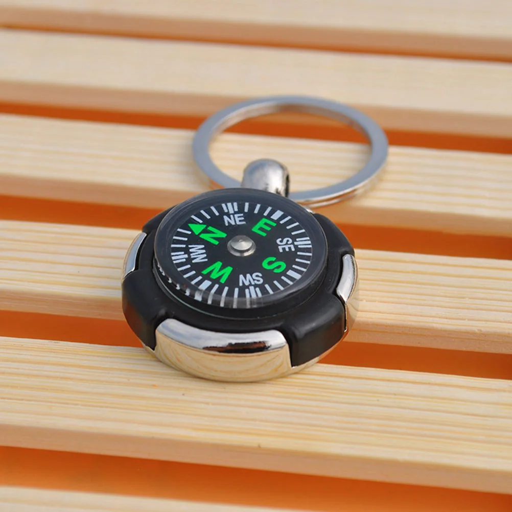 Compass Keychain Survival Compass Keychain Camping Climbing Hiking Mini Pocket Sized Compass Keyring Gear Outdoor Equipment