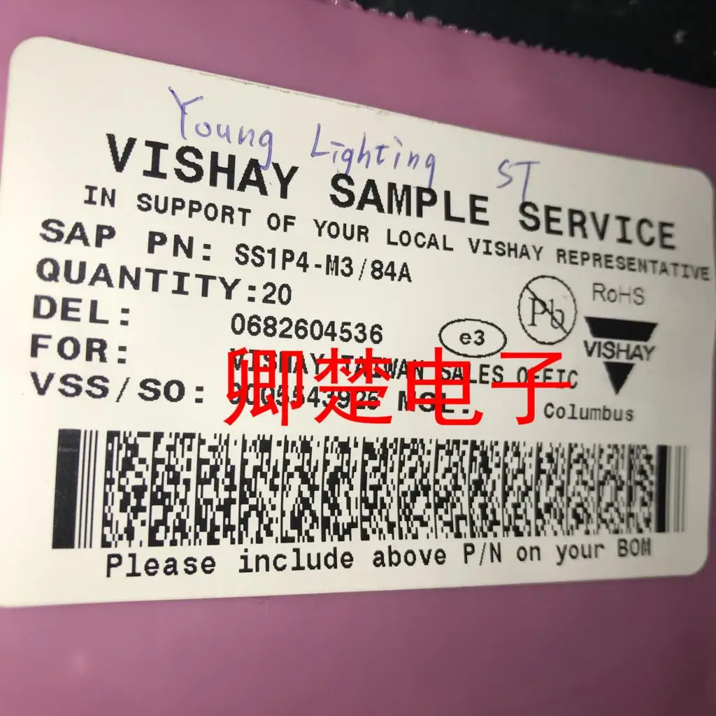 Retificador do diodo Schottky com ponto original, ss1p4 m3-84 a