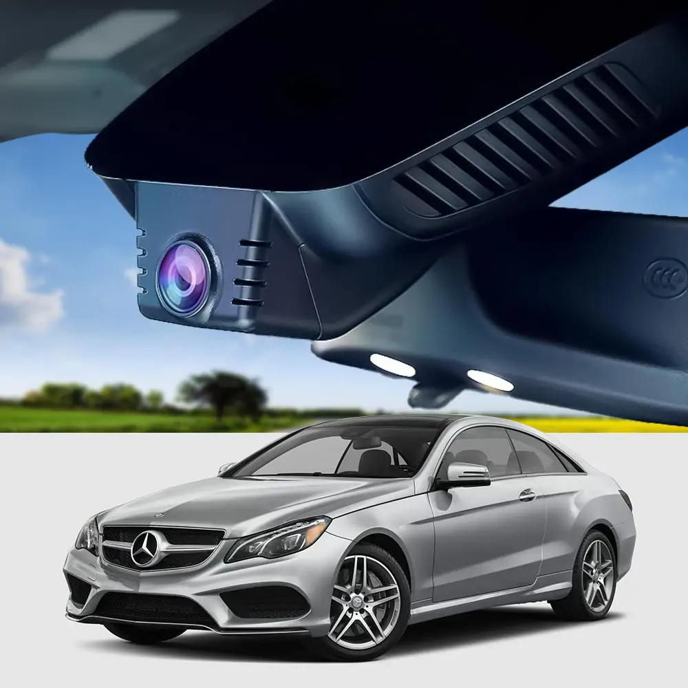 Dash Cam For Mercedes-Benz E-Class 2010-2016 W212,4K QHD 3840x2160, with memory card and WiFi