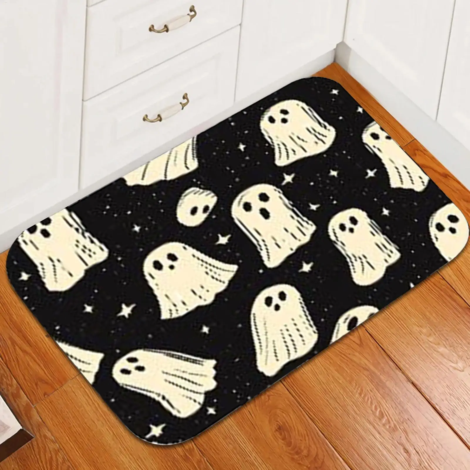 

Занавески для душа на Хэллоуин для ванной комнаты, водонепроницаемые занавески для душа с призраками, можно стирать в машине, страшное украшение на Хэллоуин для аренды