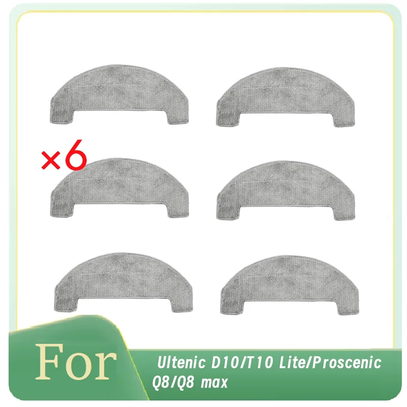 خرقة تنظيف التسليم لمدة 24 ساعة لـ Ultenic D10/T10 Lite/Proscenic Q8/Q8 Max ملحقات المكنسة الكهربائية استبدال أجزاء الأنظف