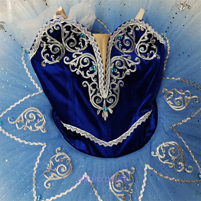 hot selling fashion Unique Design Kids Girls Children Women Adult Performance Wear Gold Blue Ballet Tutu Costumes