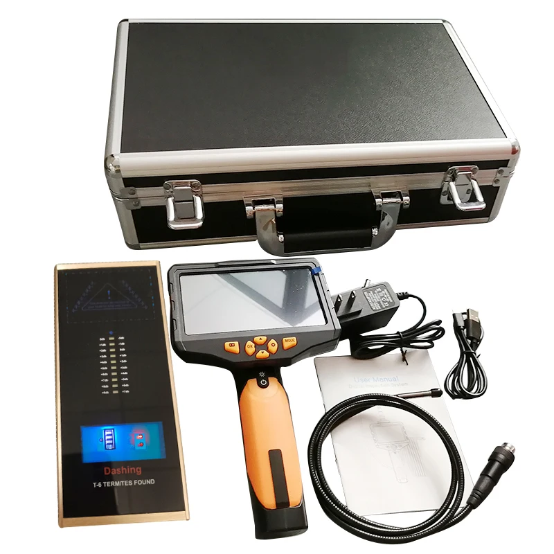 

5.0 Inch Screen Endoscope Lens With LED Flashlight 32GB TF Card Digital Video Camera for Detector Termites Pest Control