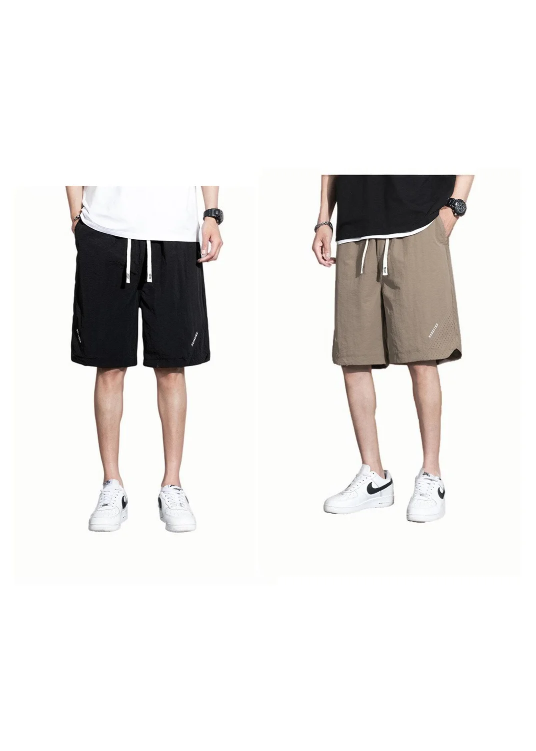 

NF&ZG 2025 New Summer Thin Five-point Casual Shorts Men Quick-drying Sports Big Pants Mid-length Pants Men's