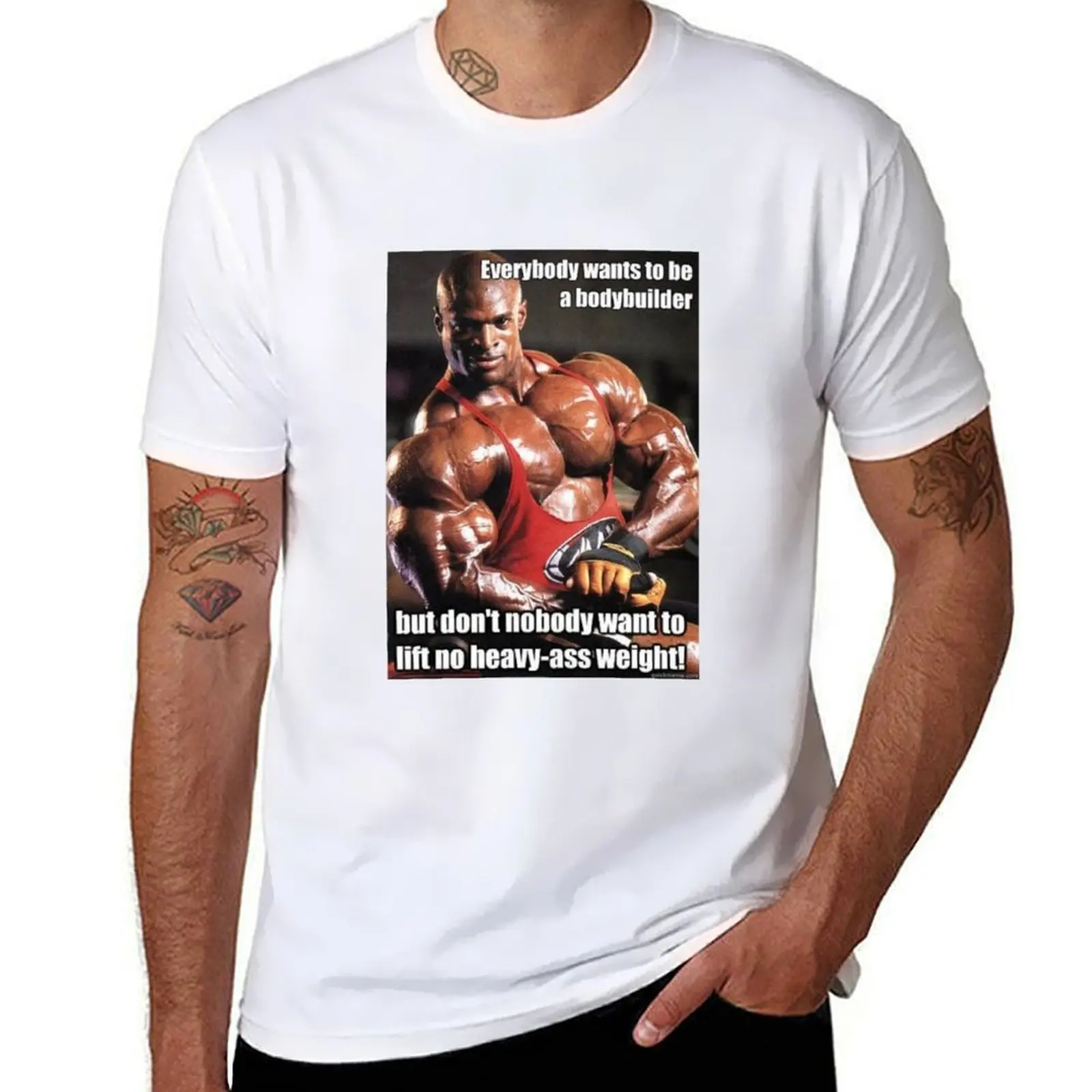 

ronnie coleman T-Shirt man t shirts high quality luxury brand t shirt for man T-Shirt