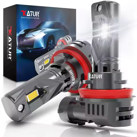 Katur 2x H8 H11 Led Car Headlight Canbus H16 H9 Fog Lights Bulb 6000K Lamp For Audi A4 8K B8 B7 B6 8H A5 8T A6 C7 Q5 8R TT 8J