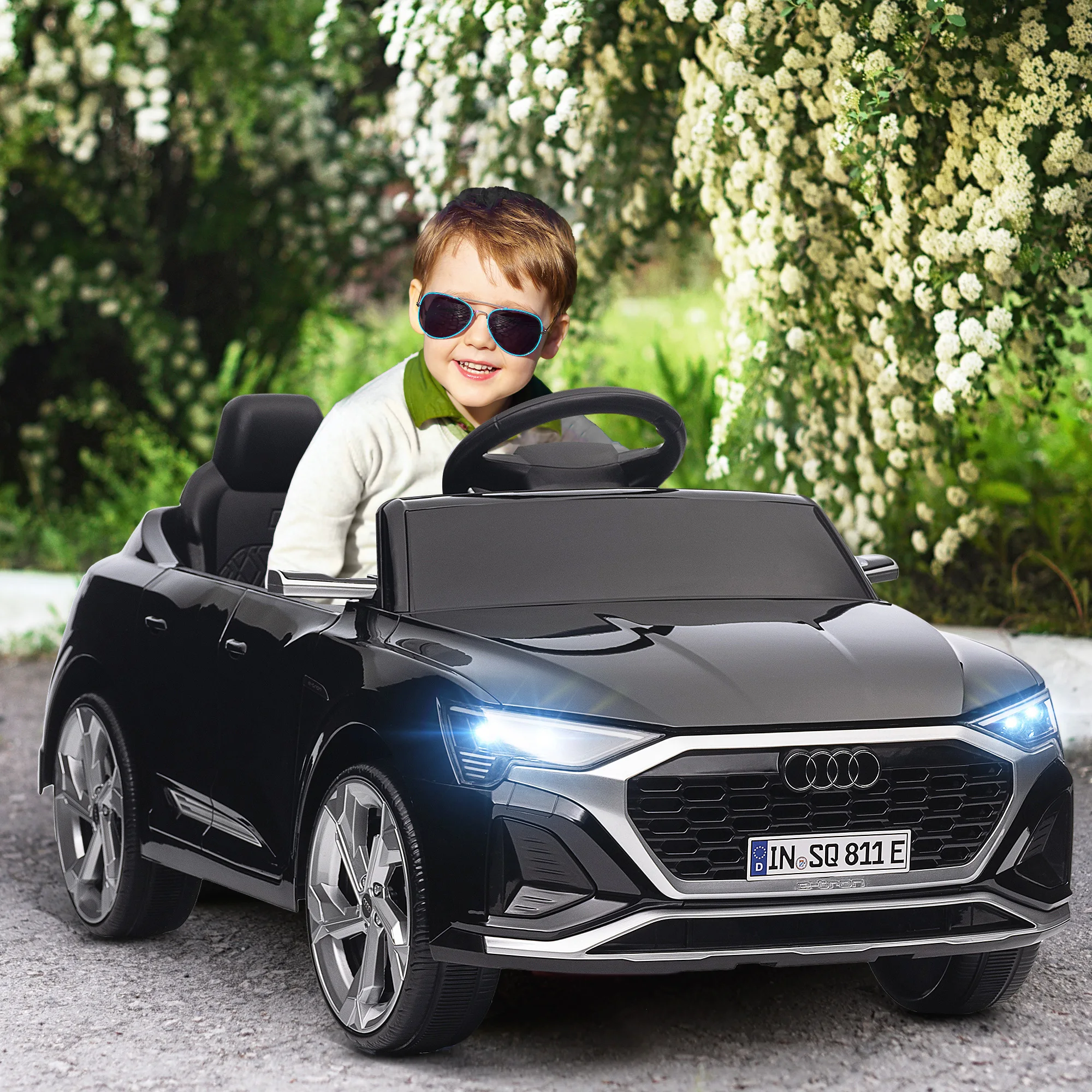 AIYAPLAY Coche Eléctrico para Niños de +3 Años Audi Q8 etron sportback