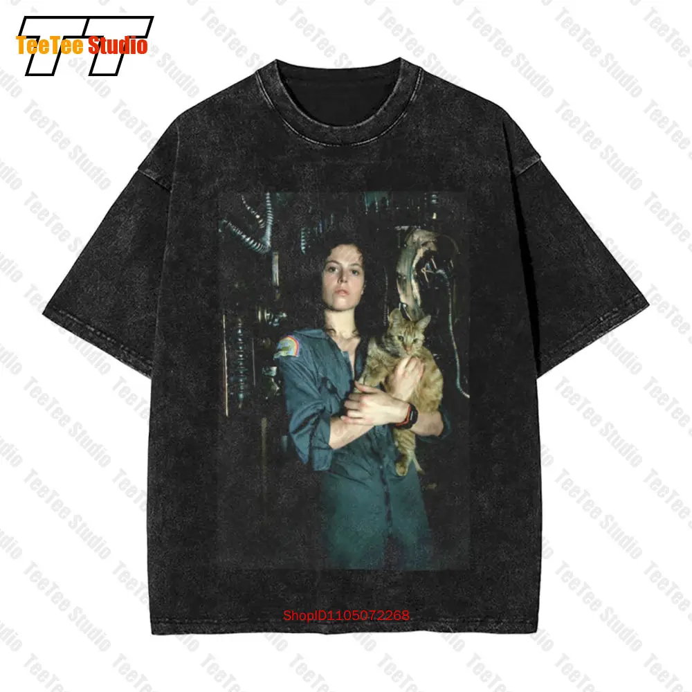 Alien Ellen Ripley Photo Vintage Oversized T-Shirt Y6ZO