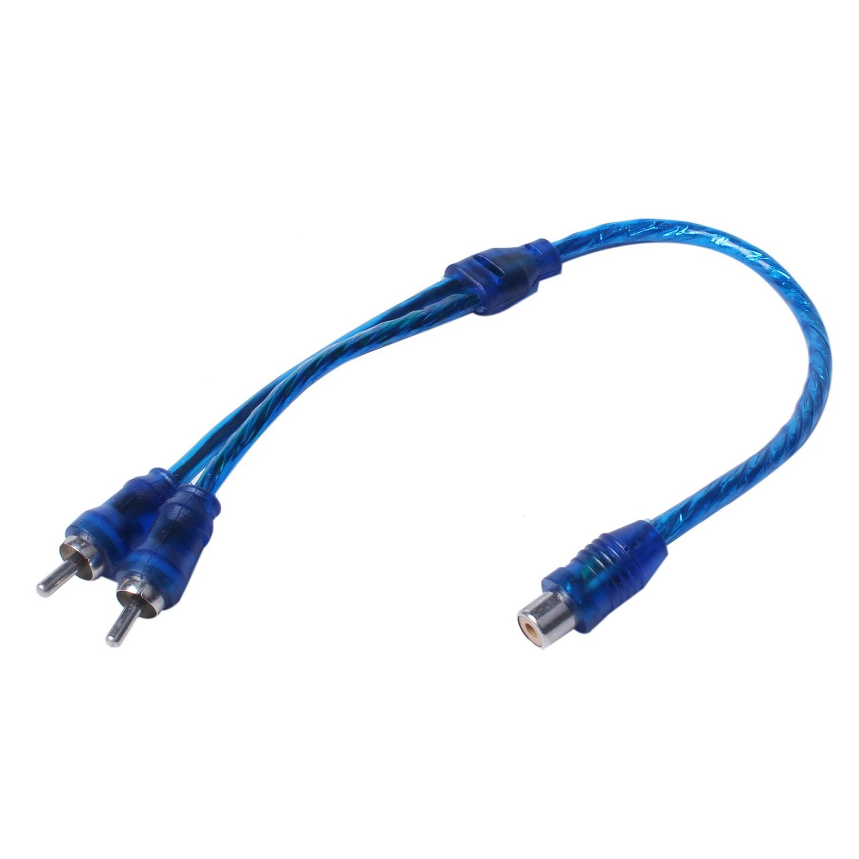 A45U 12 Pcs Audio Connection For 1 RCA Female To 2 RCA Male Adapter Splitter Cable