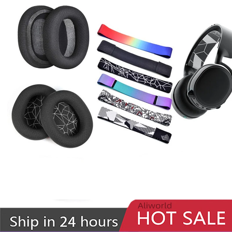 

Earpad Suitable for Steelseries Arctis 1/3/5/7/9/PRO Ear Pads Wireless Gaming Headset Cushion Cover Sponge Pad Earmuffs Headband