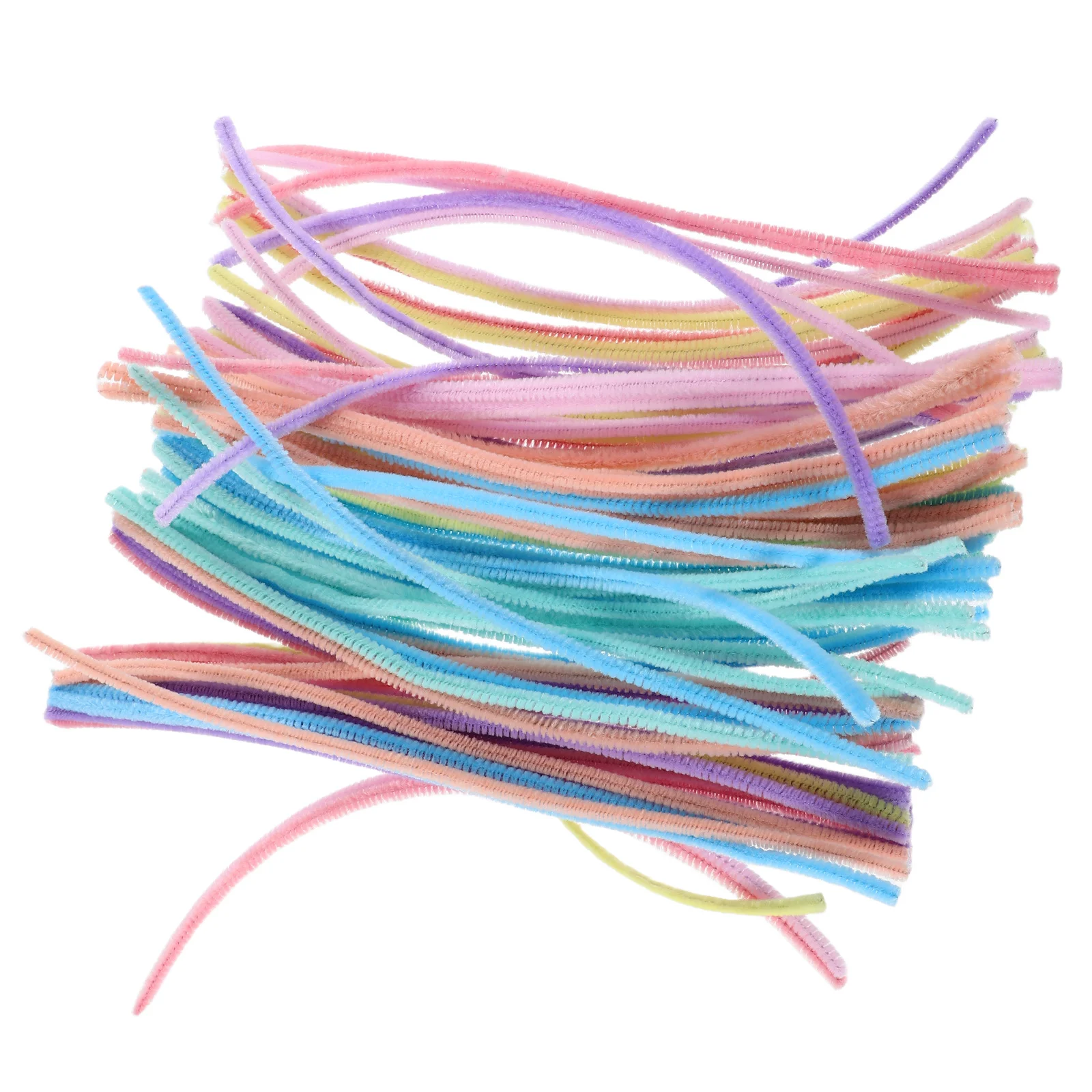 

300 Pcs Macaron Colored Twist Bar Pipe Cleaners Pastel Colors Crafts Supplies Plush DIY Twisted Stick