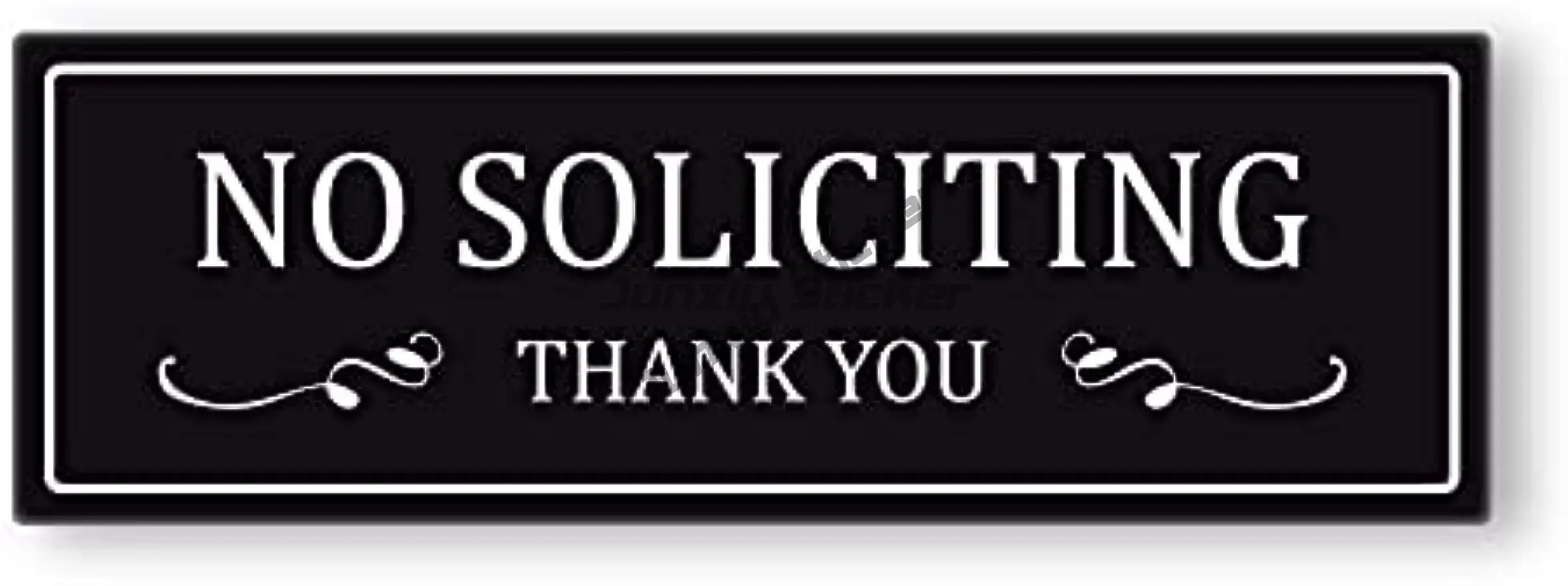 Indoor Outdoor No Soliciting Sign Removable Decal Sticker for Home Business Detailing  House Yard Door Porch Home Wall Decor