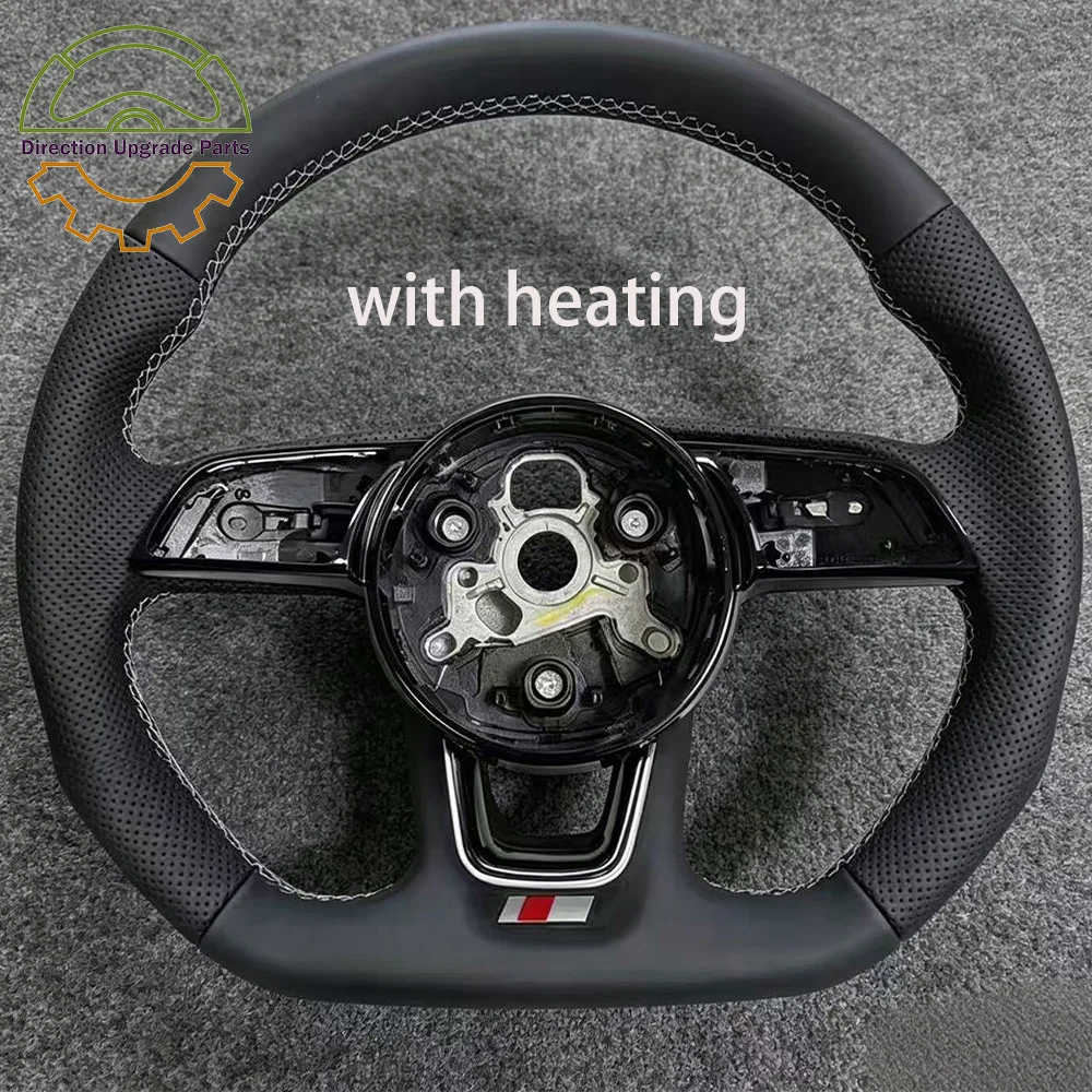 

Full Leather Steering Wheel Half Perforated Sports With Heating for Audi A3 8V A4 A5 A4L RS3 RS4 B9