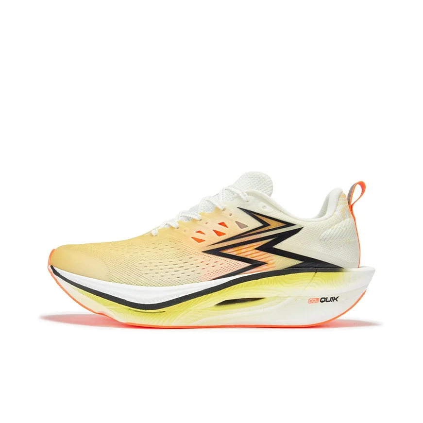 

361° Cushioning Slip Resistant Abrasion Resistant Low top Running Shoes Unisex Stamen Yellow 672512226F-3