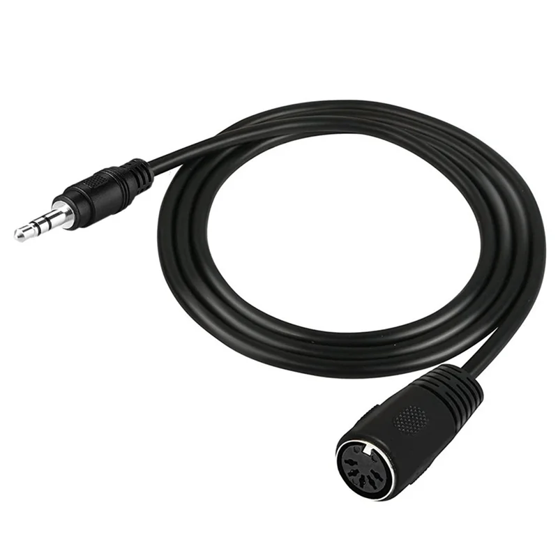 

A73E-DIN To 3.5Mm Cable 50CM 5 Pin DIN Female To 3.5MM Male Smartphone AUX Headphone Stereo Jack Adapter Input Cable
