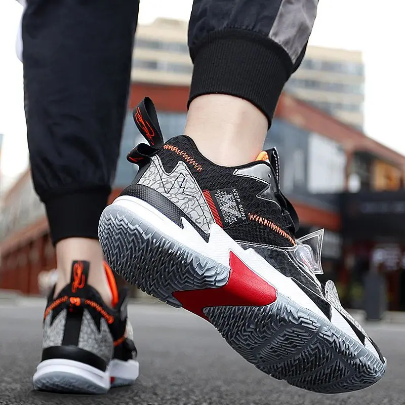Classic brand Men's Women's Basketball Trainers Comfortable non-slip sports shoes top wear sports basketball shoes