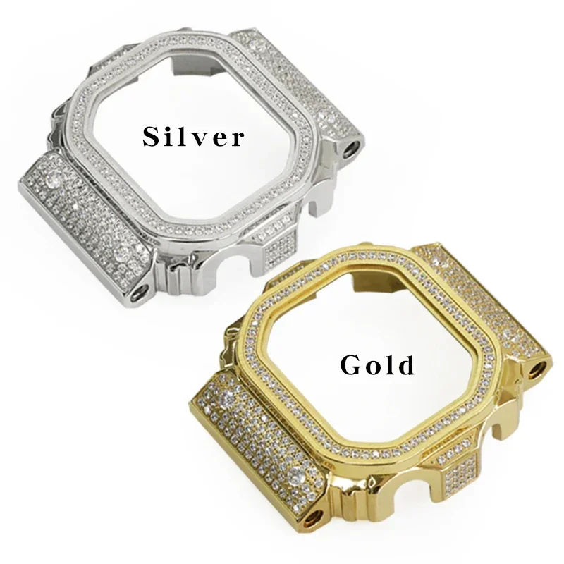 Daimond กรอบโลหะดัดแปลงหรูหราสำหรับ GX56BB GXW-56 Mod Kit กรอบสแตนเลสสำหรับ GX 56อะไหล่นาฬิกาด้วยเครื่องมือ