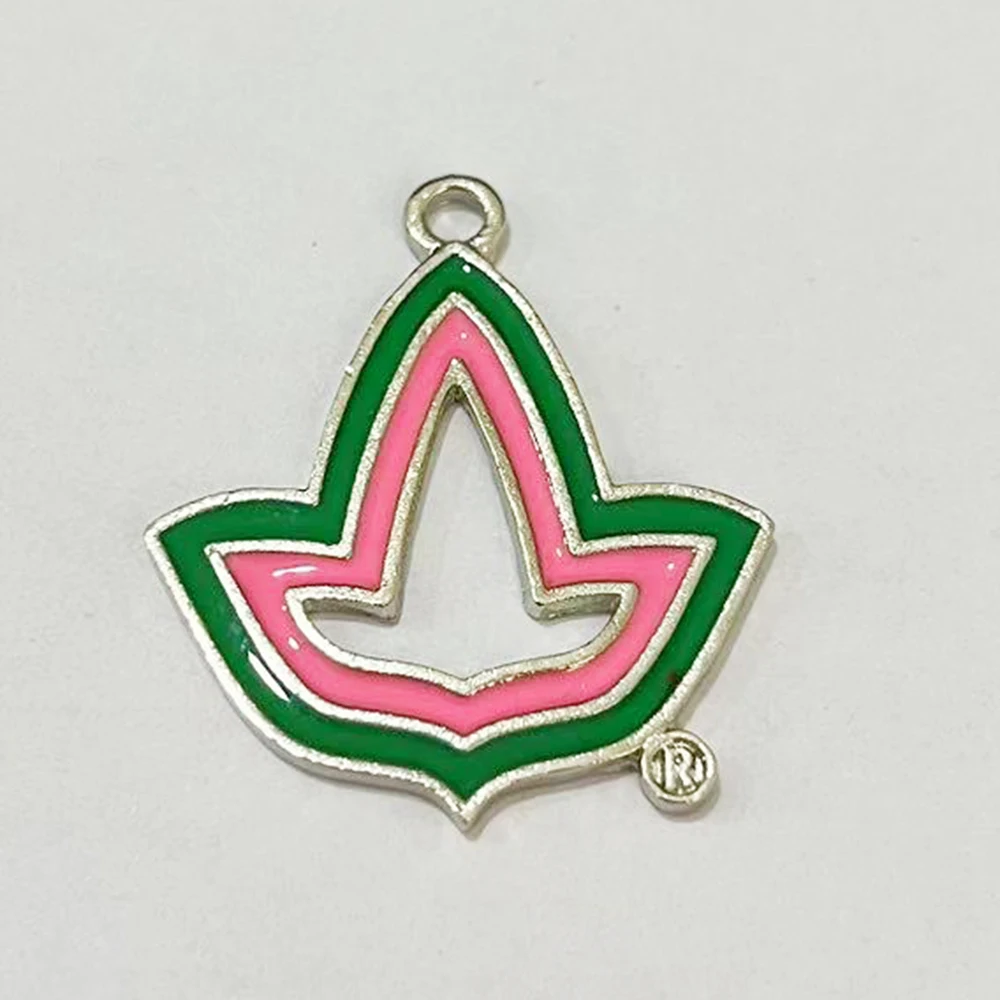 10pcs Pink & Green Sisters Jewelry Ivy Pendant