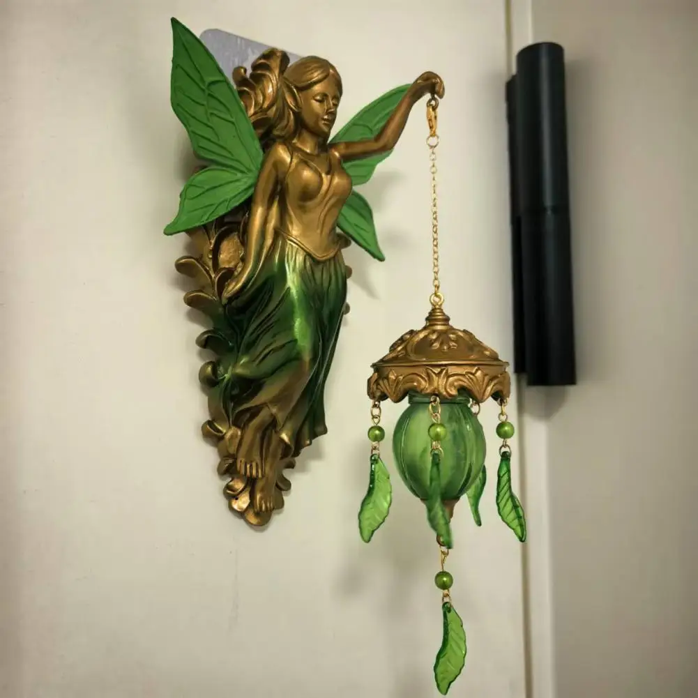 Creative Vintage Mermaid Fairy Angel Wall Lamp Goddess Night Light Sconce Gift for Girls Bedroom Living Room Home Decor