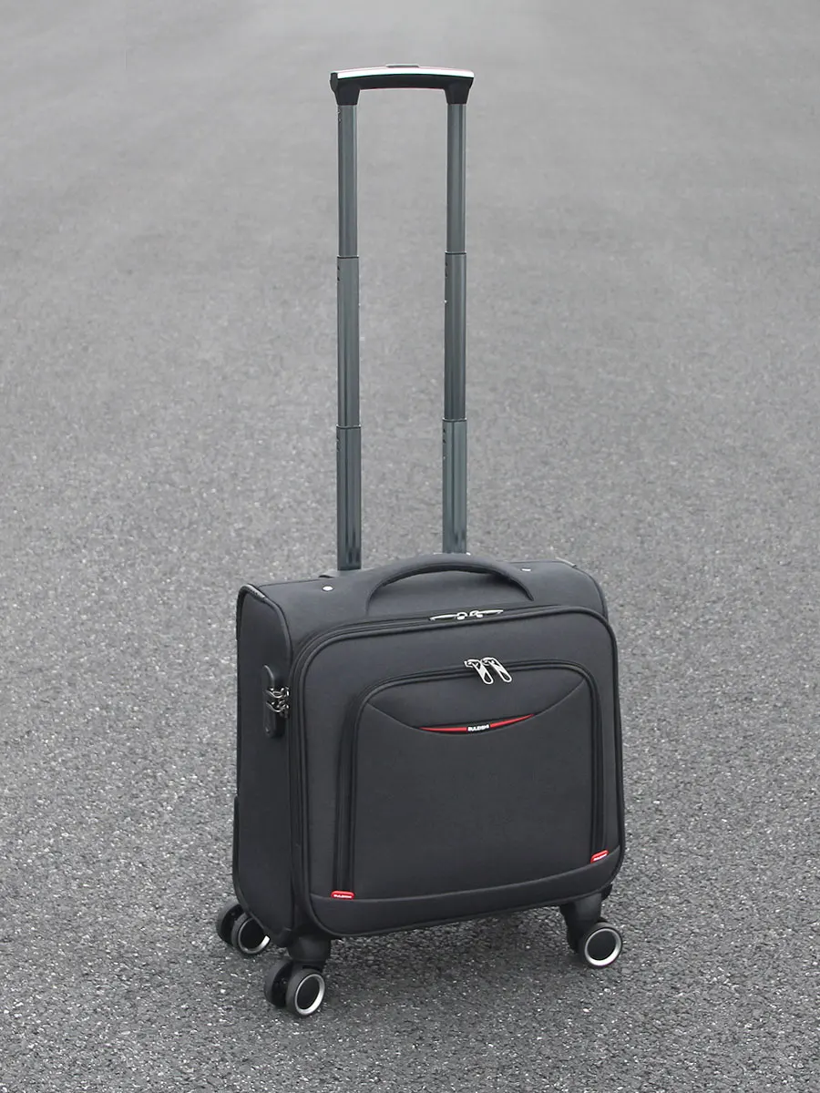 

Busin Travel Ox Cloth Lage 8 Inch Carry on Suitcase Lightweight Canvas Roller Bag Men Women Universal Wheel