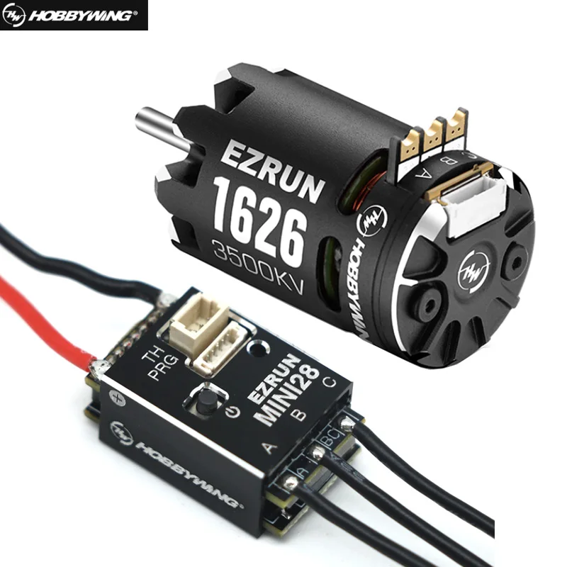 

Hobbywing EzRun 1626 SD 3500/5000/6500KV сенсорный Бесколлекторный двигатель с MINI28 30A ESC для гоночного/дрифтового автомобиля 1/28 GL