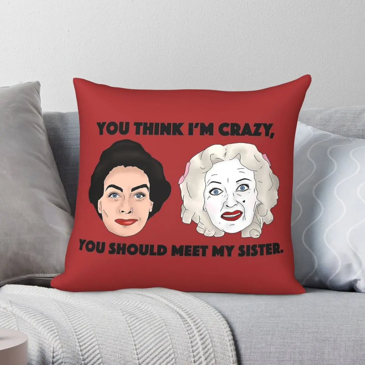 Whatever Happened To Baby Jane Bette Square Pillowcase Polyester Linen Velvet Printed Throw Pillow Case Home Cushion Cover 45x45