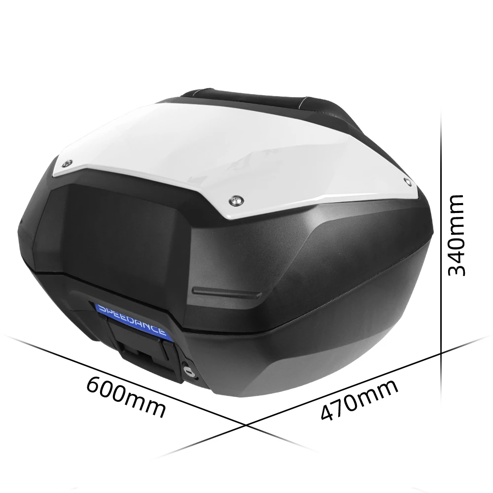 Motorcycle Top Box for Honda NC750X, Quick Release Rear Trunk, Waterproof Travel Storage Helmet Case