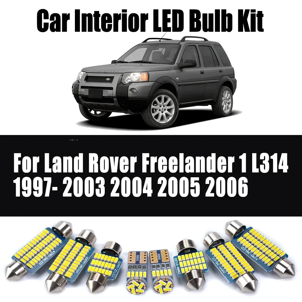 12 قطعة Canbus لاند روفر فريلاندر 1 L314 1997- 2004 2005 2006 سيارة LED الداخلية القراءة خريطة قبة إضاءة صندوق السيارة اكسسوارات
