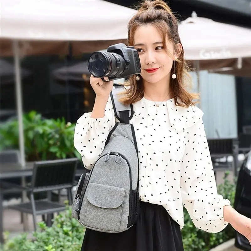 B27B Waterproof Camera Backpack For Sony Alpha A6500, A6300, A6000, A9, A7C, A74, A7S, A7R Travel Photo Case Grey