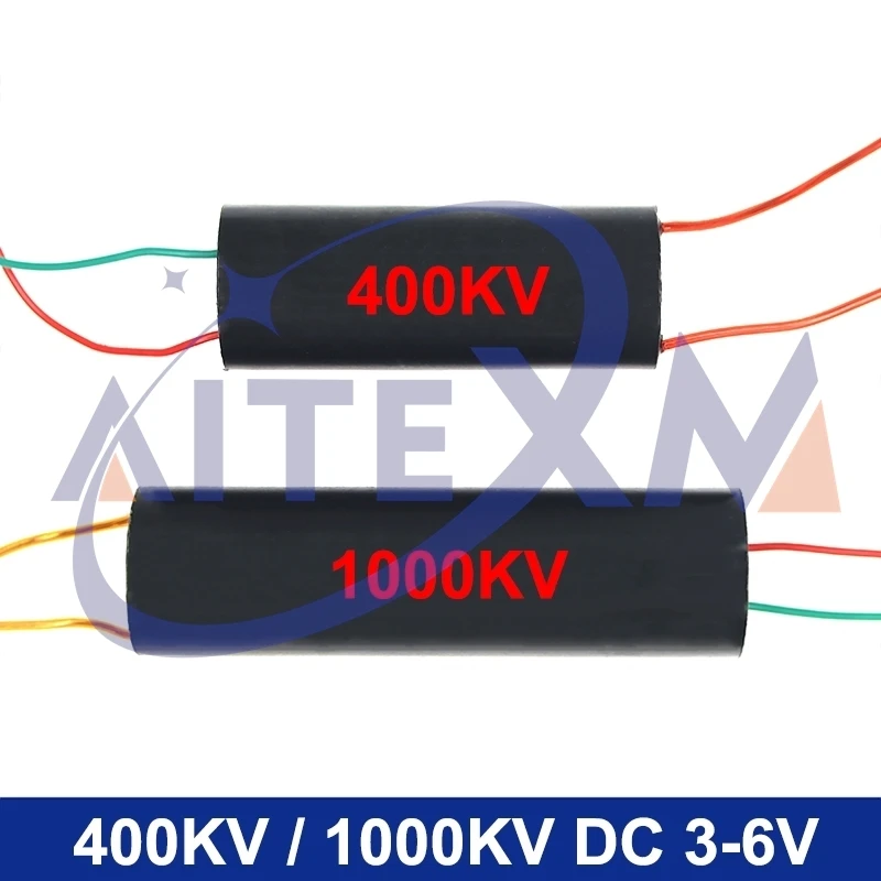 400KV 1000KV Boost Step-up Power Module DC 3-6V High Voltage Generator High Voltage Module 400000V 1000000V